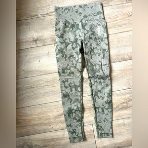 Gymshark animal print camo green leggings